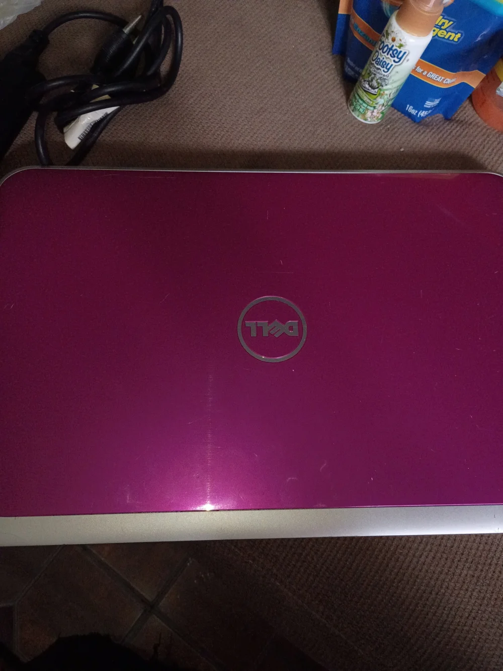 Dell Pink Laptop - Sleek Portable Notebook! PARTS Only Do Get power